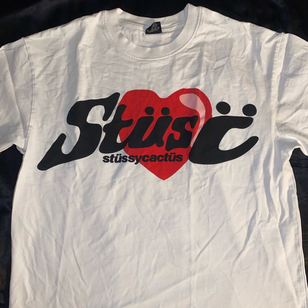 Cactus plant flea market x Stussy Heart T-shirt